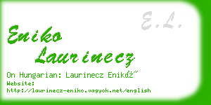 eniko laurinecz business card